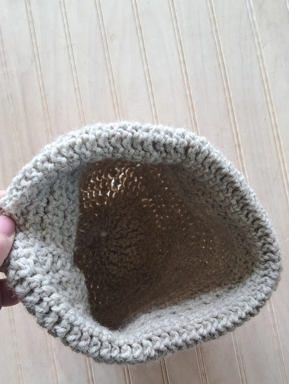 Wool Blend Knit Beanie Hat Faux Fur Pom Pom Winter Cozy Neutral Tan Girls